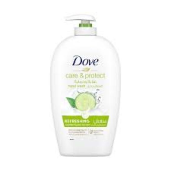 DOVE HAND WASH CARE&PROTECT REFRESHING 500 ML منعش الاخضر
