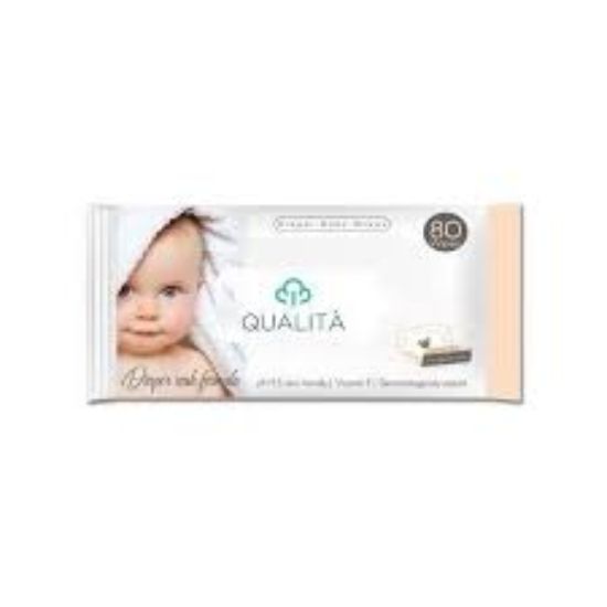 QUALITA BABY WIPES WITH ZINC 80 PCS