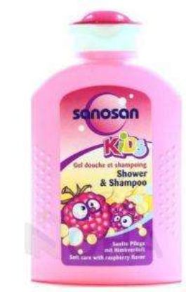 SANOSAN KIDS RASBERRY SHOWER & SHAMPOO 2X1 400ML بالتوت
