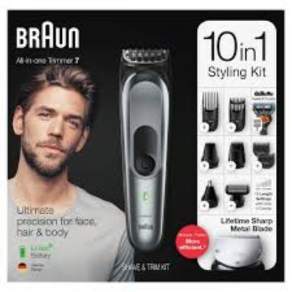 BRAUN ALL IN ONE TRIMMER 7 STYLING KIT 10 IN 1 رجالى