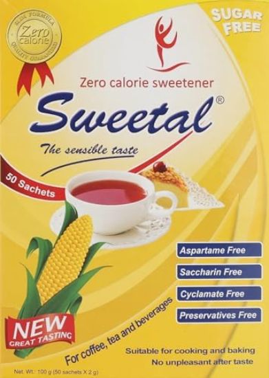 SWEETAL 50 SACHETS 100 G 2 SPOON