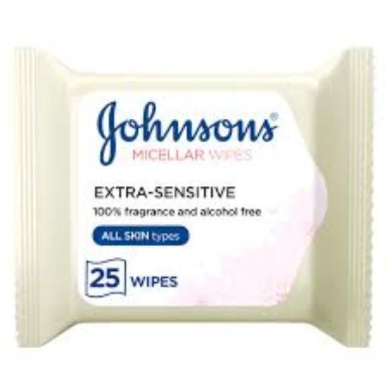 JOHNSONS MICELLAR EXTRA SENSITIVE 25WIPES