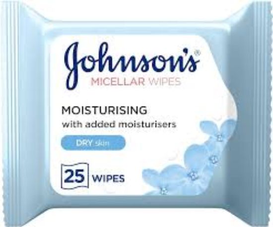 JOHNSON'S MICELLAR MOISTURISING 25 WIPES