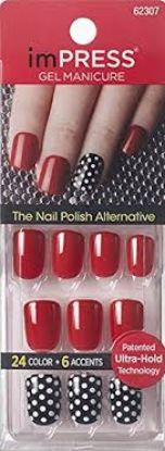 KISS IMPRESS 079 SWEPT AWAY 30 NAIL اظافر