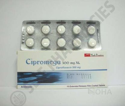 CIPROMEGA XL 500 GM 10 CAPS