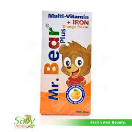 MR BEAR PLUS ORANGE MULTI VITAMIN +IRON 160 ML