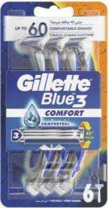GILLETTE BLUE 3 COMFORT 6 PCS ماكينه بلو ثري كارت