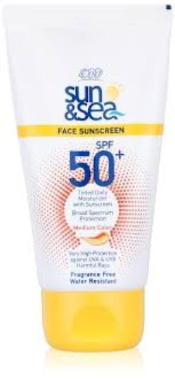 EVA SUN&SEA SUNSCREEN MEDIUM COLOR 50+SPF 40MLملون