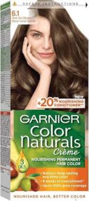 GARNIER COLOR 6.1 20% اشقر رمادي غامق خصم