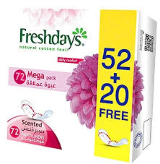 FRESHDAYS NORMAL SCENTED 72 MEGA PACK