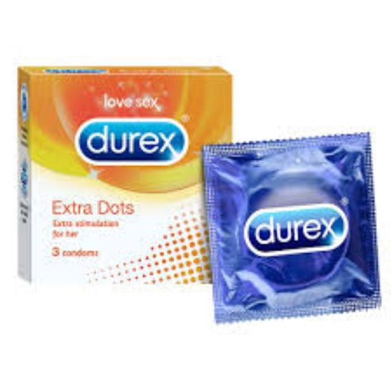 DUREX EXTRA DOTS 3 PCS