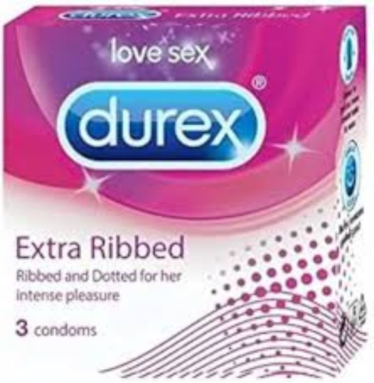 DUREX EXTRA RIBBED 3 PCS