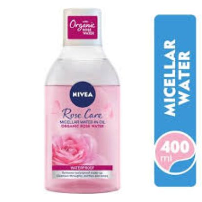 NIVEA FACE MICELLAR WATER MAKEUP REMOVER, ROSE CARE BIPHASE WITH ORGANIC ROSE WATER, 400ML