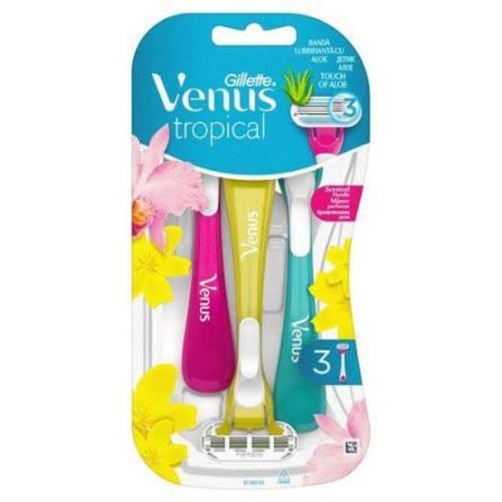 GILLETTE VENUS TROPICAL 3ماكينات على كارت