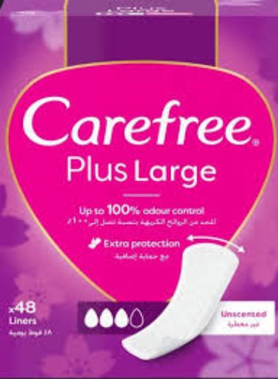 CAREFREE PLUS LARGE 48 PCS غير معطرة