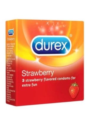DUREX STRAWBERRY 3 P بالفراوله