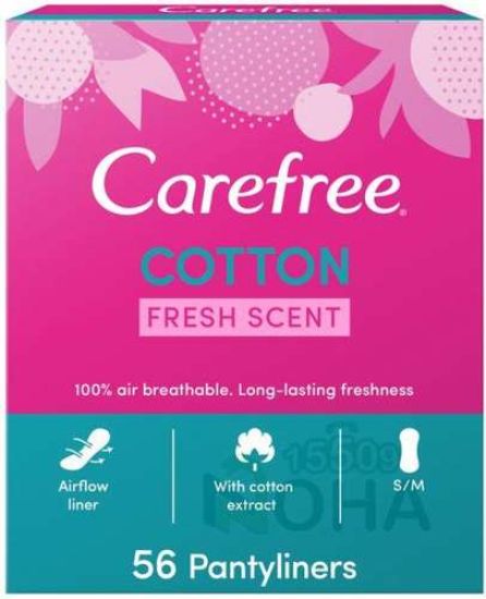 CAREFREE NORMAL WITH COTTON FRESH SCENT 56 عطر منعش