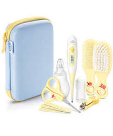 AVENT BABY CARE مقص+مشط+قصافه+شفاط مخاط+ترمومتر+