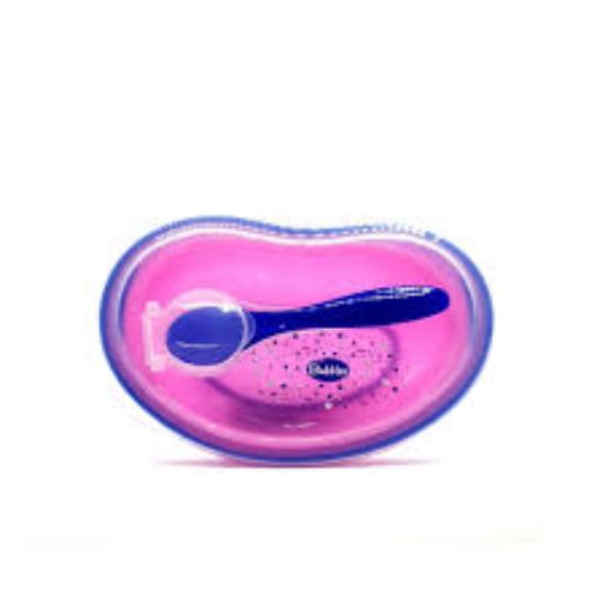 BUBBLES طبق روز بغطاء + ملعقه