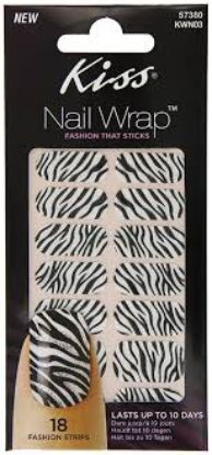 KISS 824 NAIL WRAP 18 STRIPS