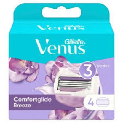 GILLETTE VENUS BREEZE عرض 4 شفرات موف +مقبض