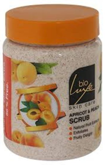 BIO LUXE APRICOT & PEACH SCRUB 500ML مشمش وخوخ