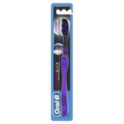 ORAL B فرشاة اسنان سوداء مستديرة ميديم