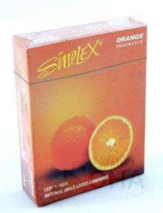 SIMPLEX MALE CONDOMS برتقالى