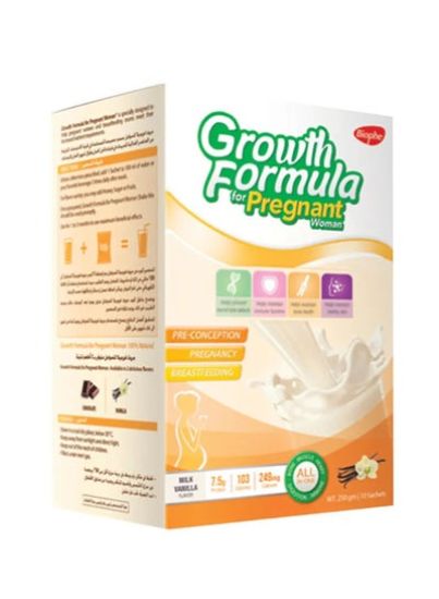GROWTH FORMULA PREGNANRT WOMAN VANILLA 10 SACHET 180 LE