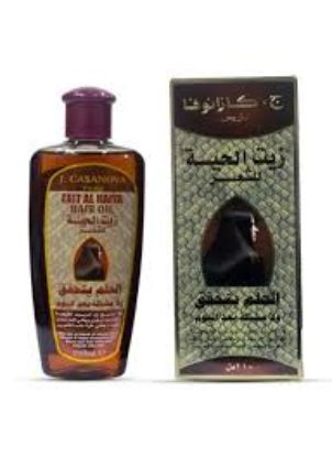 J CASANOVA HAIR OIL 210 ML زيت الحيه