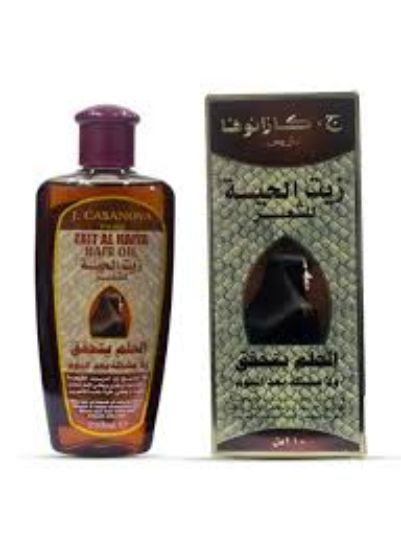 J CASANOVA HAIR OIL 210 ML زيت الحيه