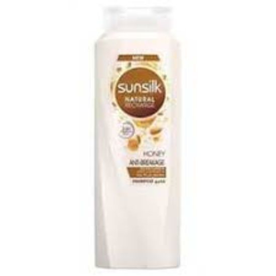 SUNSILK SHAMPOO 360 ML بزيت اللوزوالعسل ضد التقصف