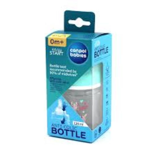 CANPOL PLASTIC BOTTLE 0+ 120M 35/220 ببرونة بلاستك