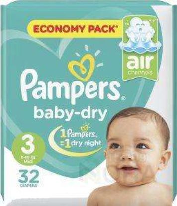 PAMPERS 3-32PCS (6-10) KG اخضر