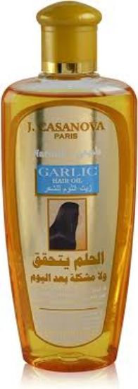 J CASANOVA HAIR OIL 210ML بالثوم