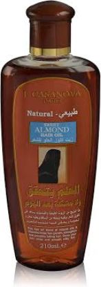 J CASANOVA HAIR OIL 210ML باللوز الحلو