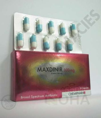 MAXDINIR 300 MG 10 CAP 115 LE