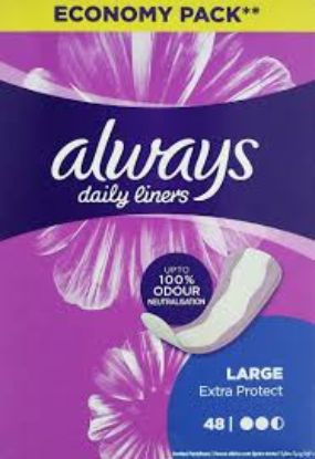 ALWAYS DAILY USE LARGE 48 PCS فوط يوميه