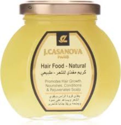 J.CASANOVA HAIR FOOD 150G كريم شعر اصفر زجاج