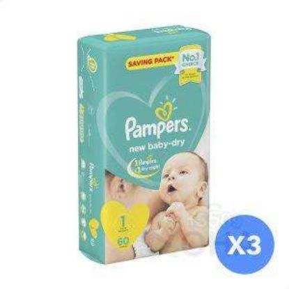 PAMPERS 1 -60 (2-5) KG اخضر