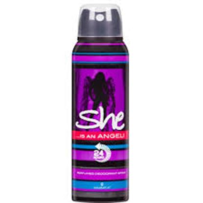 SHE IS AN ANGEL SPRAY 150ML اسود موف