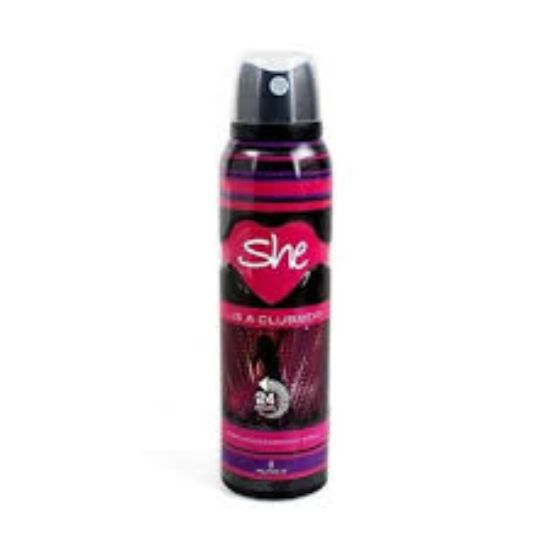SHE IS A CLUBBER DEODORANT SPRAY 150 ML