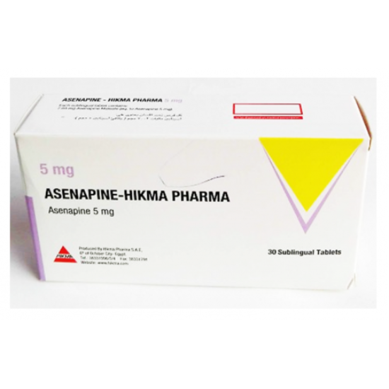 ASENAPINE 5 MG 30 TAB 298.5 LE