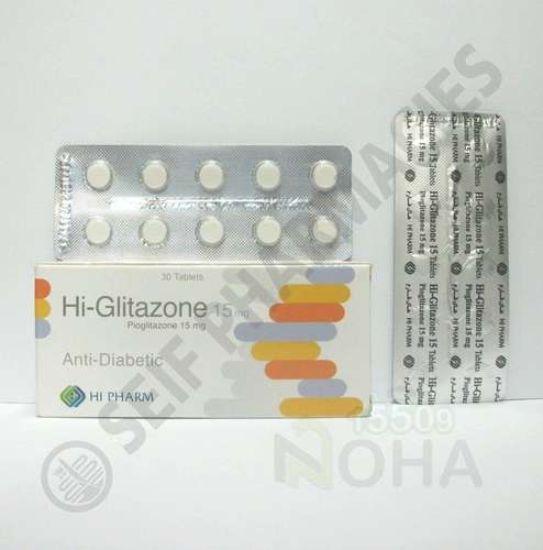HI-GLITAZONE 15 MG 30 TAB 75 LE