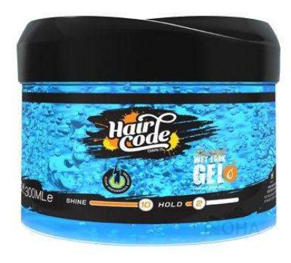 HAIR CODE GEL WET LOOK 275 ML برطمان ازرق