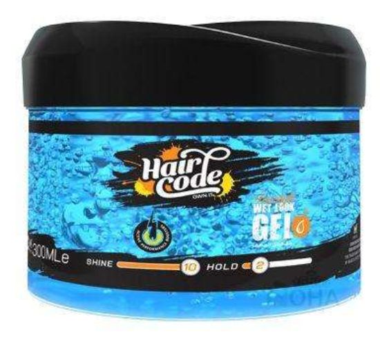 HAIR CODE GEL WET LOOK 275 ML برطمان ازرق