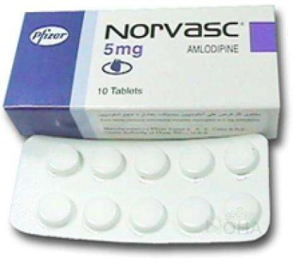 NORVASC 5 MG 10 TAB 54 LE