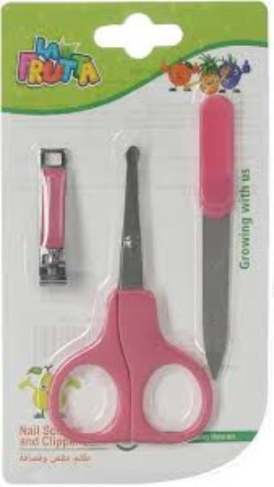 LA FRUTTA +0 M22645 طقم مقص+قصافه+مبرد للاطفال