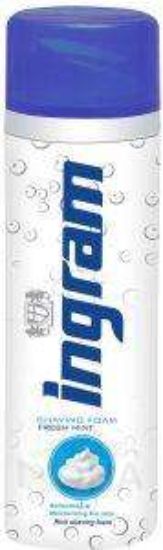 INGRAM SHAVING FOAM FRESH MINT 200MLازرق