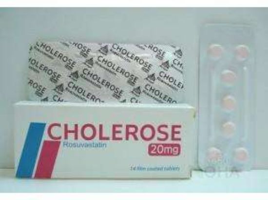 CHOLEROSE 20 MG 21 TAB 132 LE
